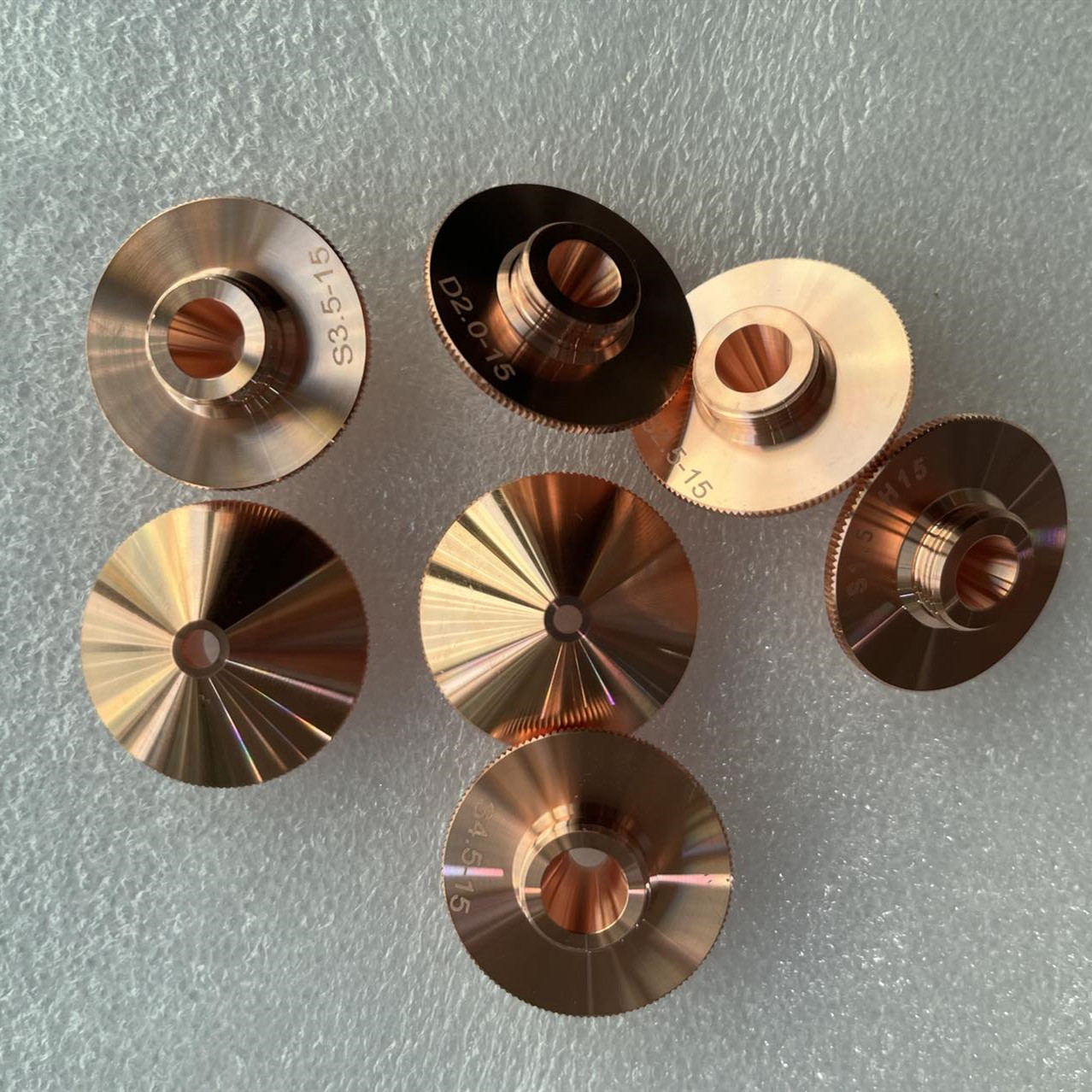 D Single And Double Layer Laser Cutting Copper Nozzle For Fiber Laser Cutting Head From China